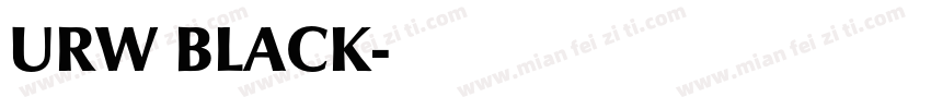 URW BLACK字体转换